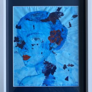 Femme aux lèvres rouges